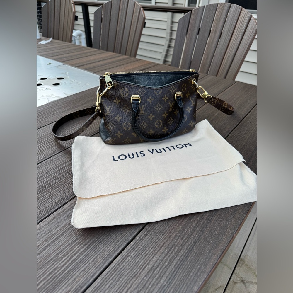 Louis Vuitton Black and Brown Monogram Shoulder Bag